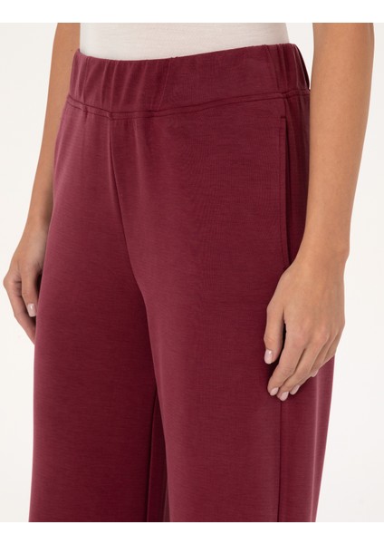 Kadın Vişne Flare Fit Eşofman Altı 50309213-VR223 indirimleri