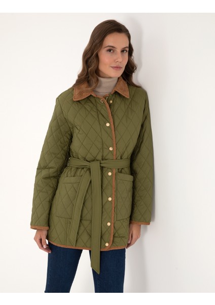 Kadın Haki Regular Fit Kaban 50309051-VR027 modelleri