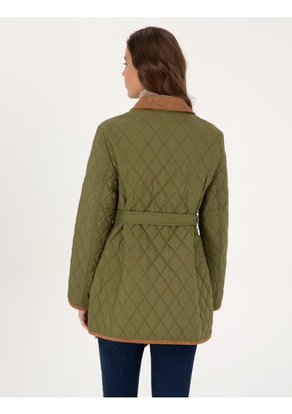 Kadın Haki Regular Fit Kaban 50309051-VR027 indirimleri