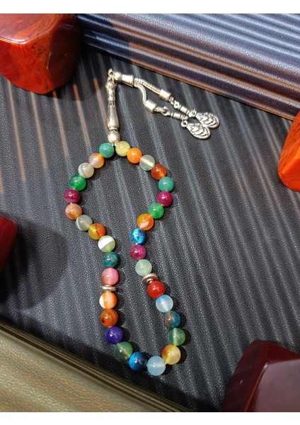 Doğaltaş Tesbih Karışık Renkte