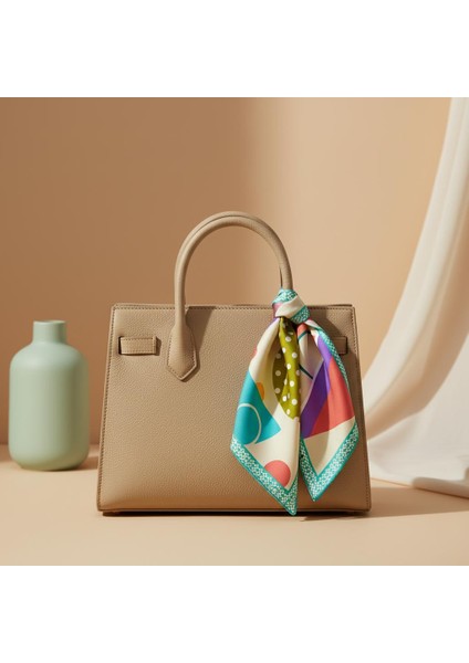 Renkli Geometrik Desenli Bandana Fular fiyatları