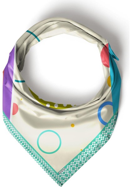 Renkli Geometrik Desenli Bandana Fular fırsatları