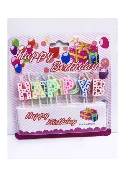 Happy Birthday Renkli Mum fiyatları