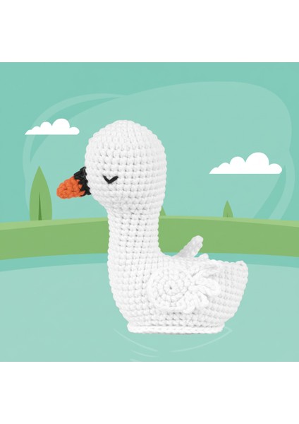 Minik Kuğu Amigurumi Yapım Kiti Türkçe Klavuz ve Videolu Anlatım (Sylvie) fiyatları