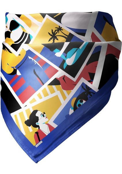 Yaz Hatırası Desenli Bandana Fular modelleri