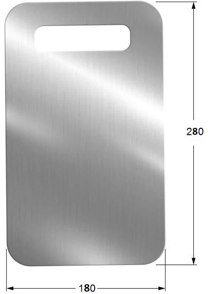 Paslanmaz Çelik Kesme Tahtası 18CMX28CM – 316 Kalite fiyatları