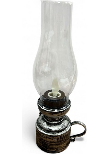 Led’li 18 cm Plastik Pilli Gaz Lambası – Metalik Renklerde Dekoratif Aydınlatma fırsatları