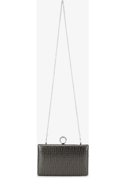 Kadın Vegan Gri Abiye Çanta 1083 030 Bn Cnt SK25-26 Antrasıt Kroko fırsatları