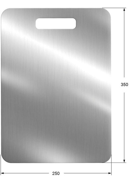 Paslanmaz Çelik Kesme Tahtası 25CMX35CM – 304 Kalite fiyatları