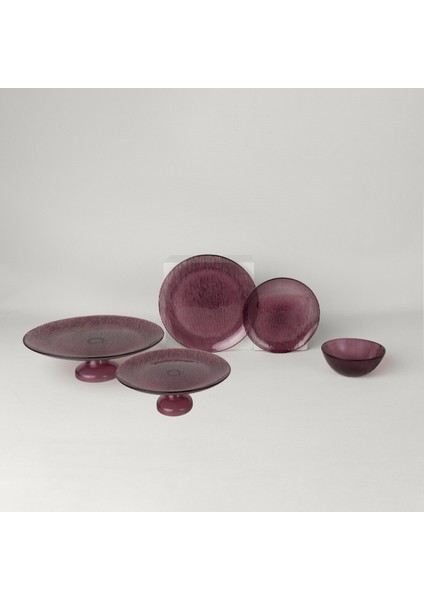 Fine Ayaklı Servis 33 cm Mürdüm modelleri