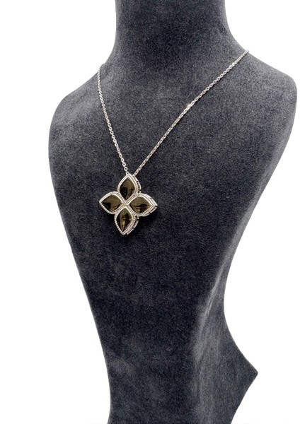 Gümüş Yonca Kolye Zincirli fiyatları