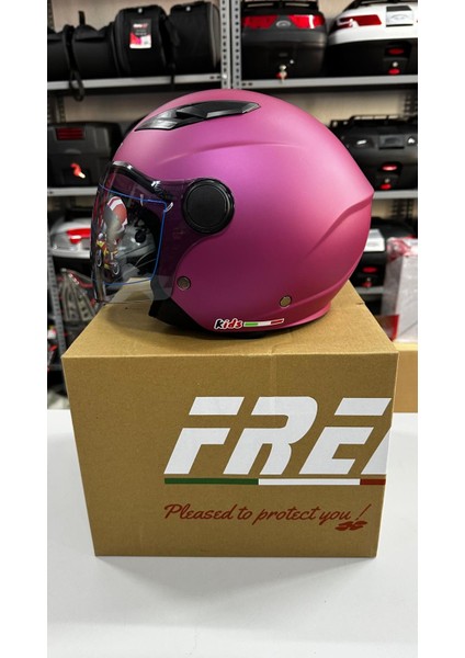 Free-M FR-205 Çocuk Yarım Kask Fuşya fırsatları