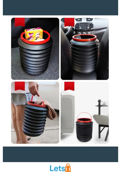 Çok Amaçlı Katlanabilir Pratik Araç Içi Kova 4 Litre modelleri