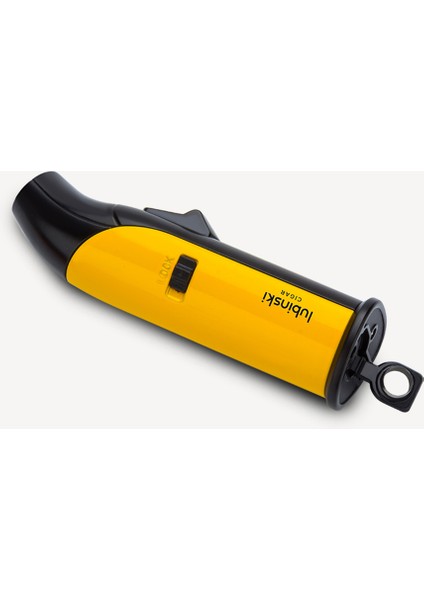 Yeni Stil Tek Torch Masa Çakmağı Sarı-Siyah