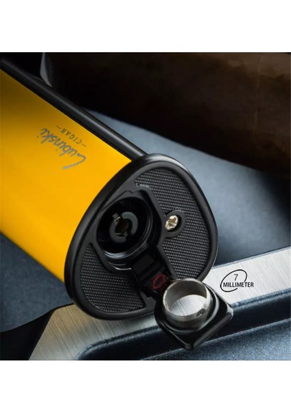 Yeni Stil Tek Torch Masa Çakmağı Sarı-Siyah