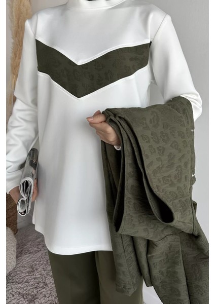 Kapüşonlu Yelek Tunik Pantolon Tesettür Üç Lü Takım P-00019144 indirimleri