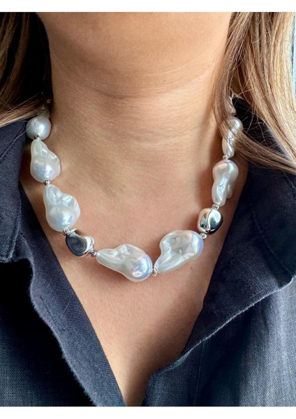 Geometrik Tatlı Su Incisi Kolye fiyatları