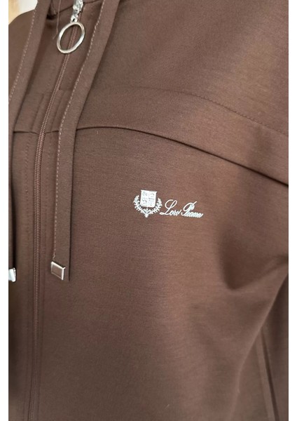 Fermuarlı Kapüşonlu Yelek Tunik Pantolon Tesettür Üçlü Takım P-00019187 fırsatları