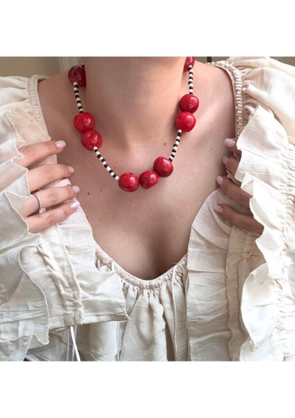 Marka Boncuklu Kiraz Kolye modelleri