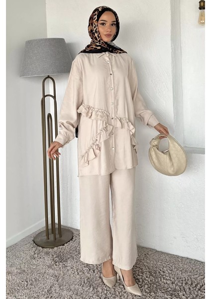 Taş Işlemeli Tunik Pantolon Tesettür Ikili Takım P-00017905 fiyatları