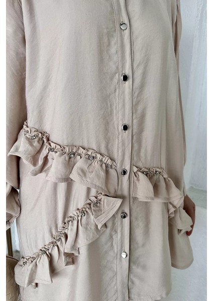 Taş Işlemeli Tunik Pantolon Tesettür Ikili Takım P-00017905 indirimleri