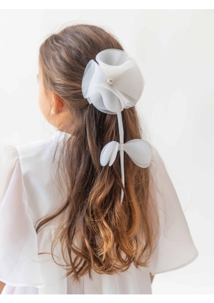 Ipobomi - Beyaz Çiçek Figürlü Toka fiyatları