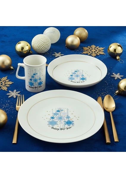 Yeni Yıl Camelia 3 Parça Tek Kişilik Bone Yemek Takımı - 6483 fırsatları