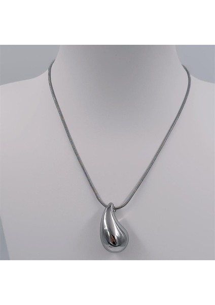 Gümüş Renk Bottega Damla Kolye fiyatları