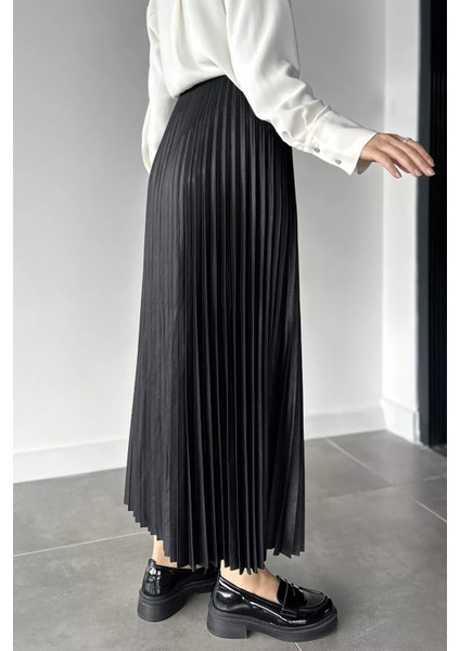 Bel Lastikli Pileli Tesettür Etek P-00019076 modelleri