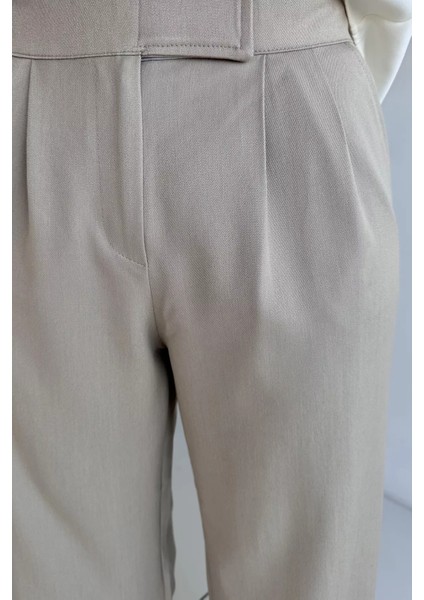 Kadın Bel Lastikli Cırtlı Tesettür Palazzo Pantolon P-00019084 fırsatları