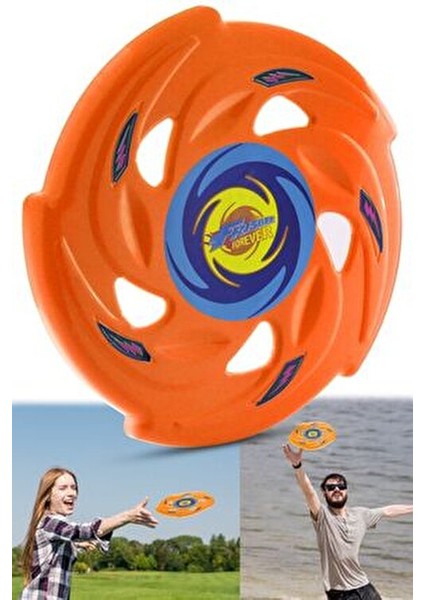 3'lü Paket Frizbi Fırlatma Diski 24 cm Plaj ve Kumsal İçin Dayanıklı Oyuncak