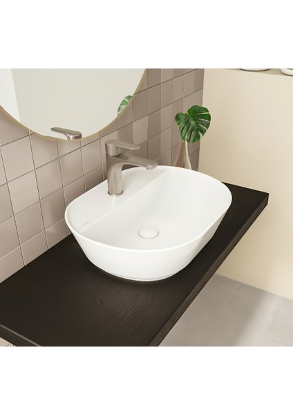 Geo 7428B003-0041 Oval Çanak Lavabo, 55 cm, Beyaz fiyatları