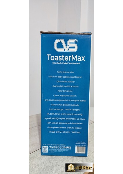 Evci Cvs Dn 2202 Toastarmax Granit Tost Makinesi fiyatları
