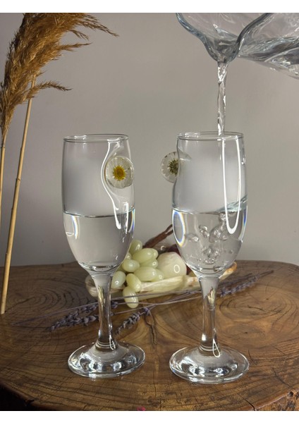 Papatya Kokteyl Kadehi 2 Li - (Kahve Yanı Su/kokteyl Bardak) 190 ml