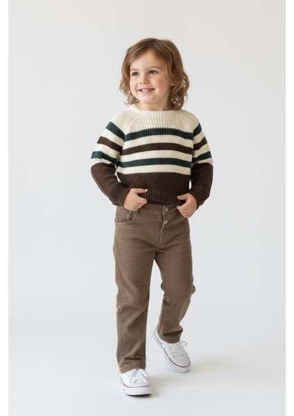 Çizgili Triko Kazak Pantolon Takım fiyatları