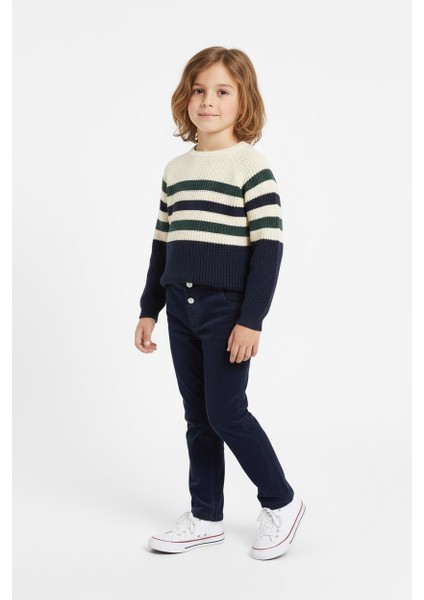 Çizgili Triko Kazak Pantolon Takım fırsatları