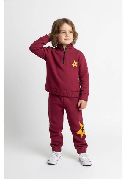 Fermuar Detaylı Şimşek Baskılı 2 Li Takım modelleri