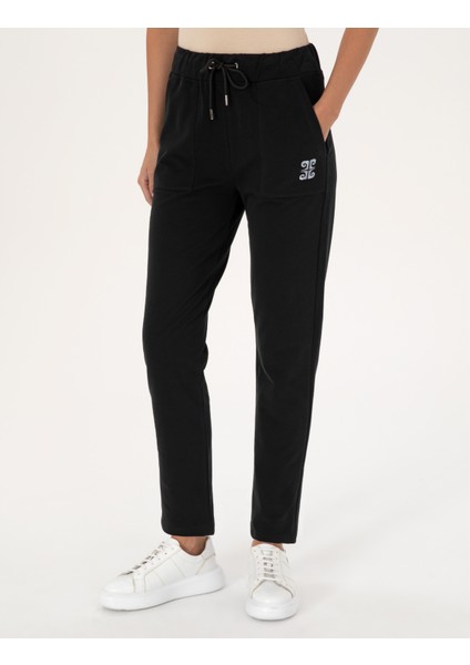 Kadın Siyah Kargo Fit Eşofman Altı 50312233-VR046 fiyatları