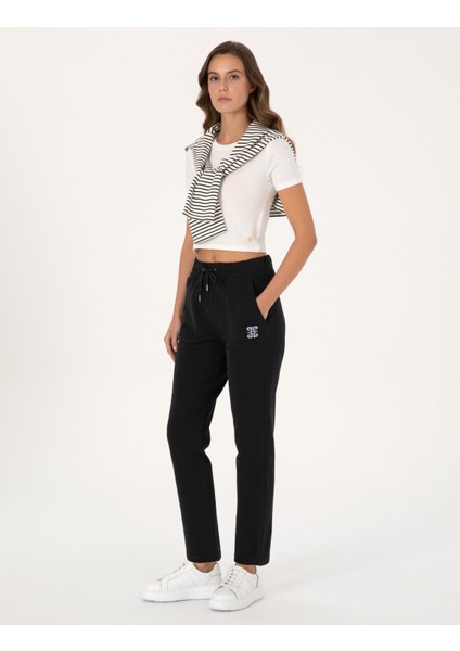 Kadın Siyah Kargo Fit Eşofman Altı 50312233-VR046 modelleri