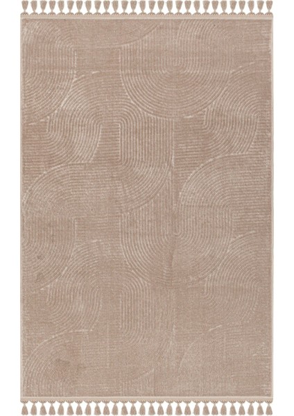 Rölyef Joy Kaymaz Taban Kesme Halı Yolluk Pon Pon Saçak