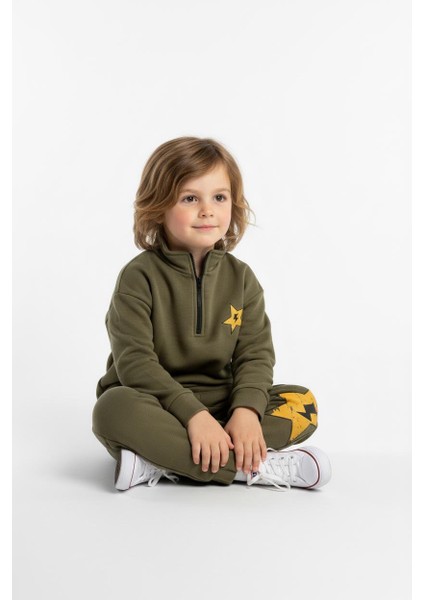 Fermuar Detaylı Şimşek Baskılı 2 Li Takım modelleri