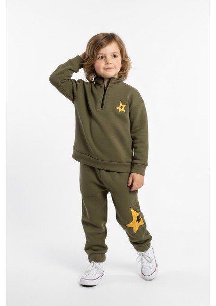 Fermuar Detaylı Şimşek Baskılı 2 Li Takım fırsatları