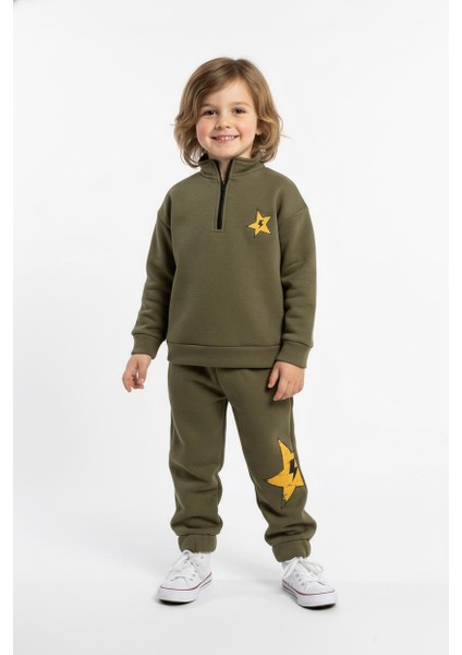 Fermuar Detaylı Şimşek Baskılı 2 Li Takım indirimleri