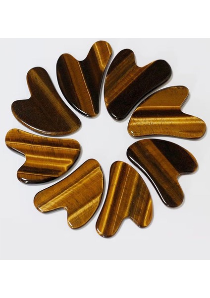 Kaplan Gözü Doğal Taş Gua Sha Yüz Masaj Taşı fiyatları