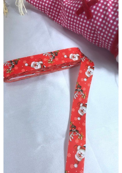 Kırmızı Noel Baba Kurdelesi, Yılbaşı Süsleme ve Paketleme Seti fiyatları