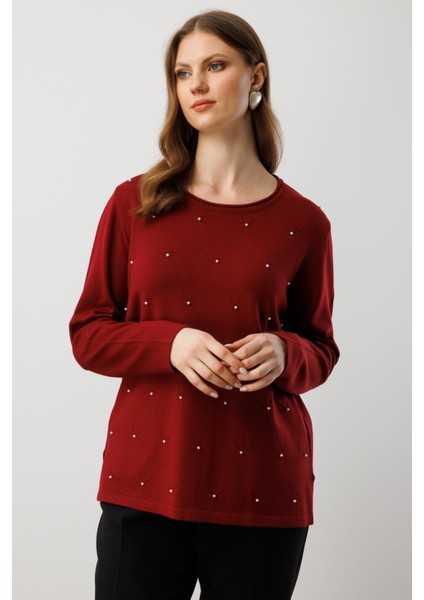 65371 Onteks Kazak Incili Sıfır Yaka