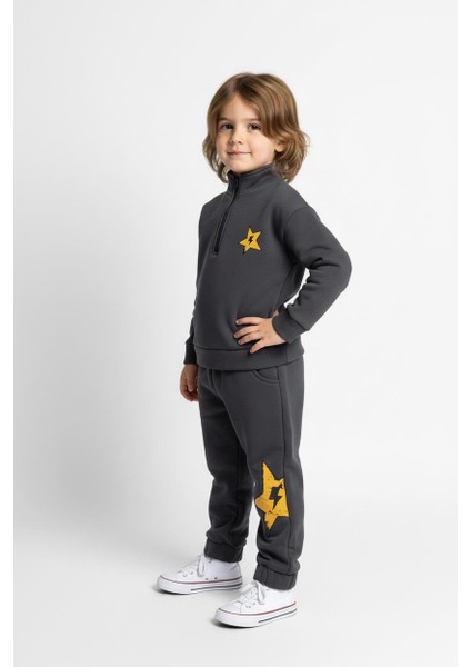 Fermuar Detaylı Şimşek Baskılı 2 Li Takım fiyatları