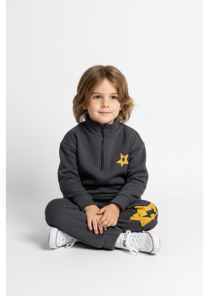 Fermuar Detaylı Şimşek Baskılı 2 Li Takım modelleri