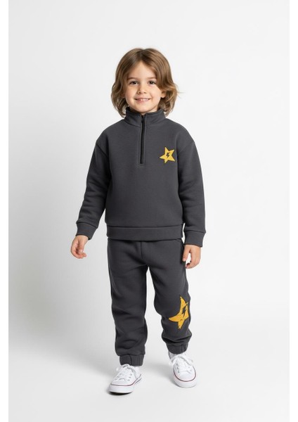 Fermuar Detaylı Şimşek Baskılı 2 Li Takım indirimleri