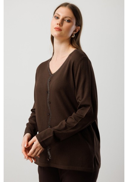 65396 Onteks Kazakönü Taşlı Düğmeli Uzun Kol fiyatları